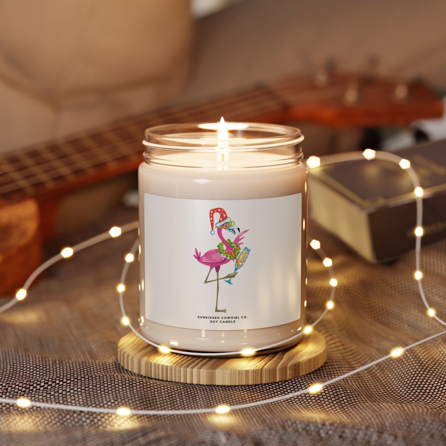 Christmas Flamingo Soy Candle