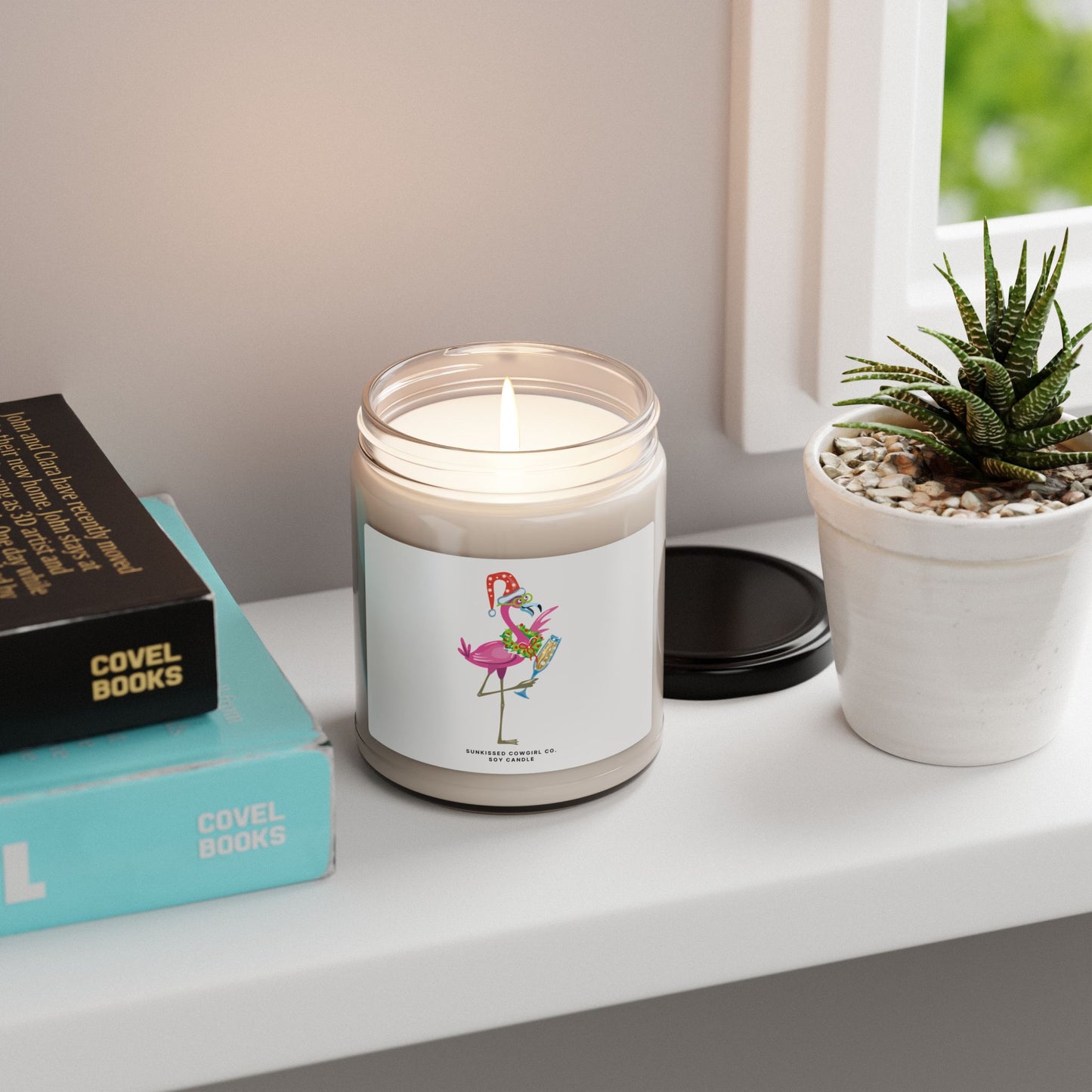 Christmas Flamingo Soy Candle