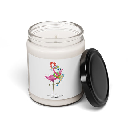 Christmas Flamingo Soy Candle