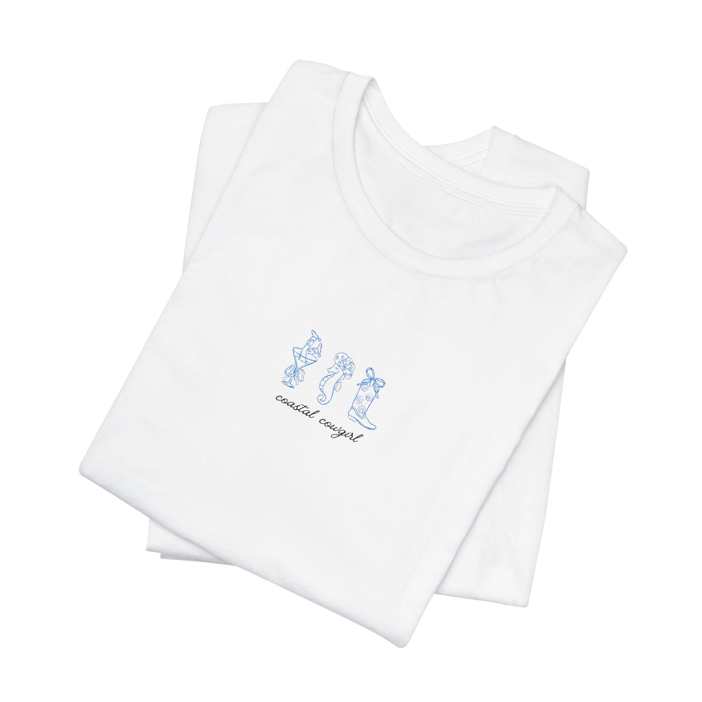 Coastal Cowgirl Embroidered Graphic Tee